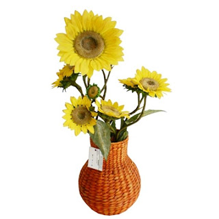 Vase flowers from natural materials, Antique Flower Vase, Vase, Natural Handicraft, Natural Rattan, Rattan