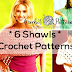 6 Shawls with patterns