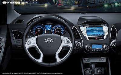 2011 Hyundai Tucson Limited dashboard
