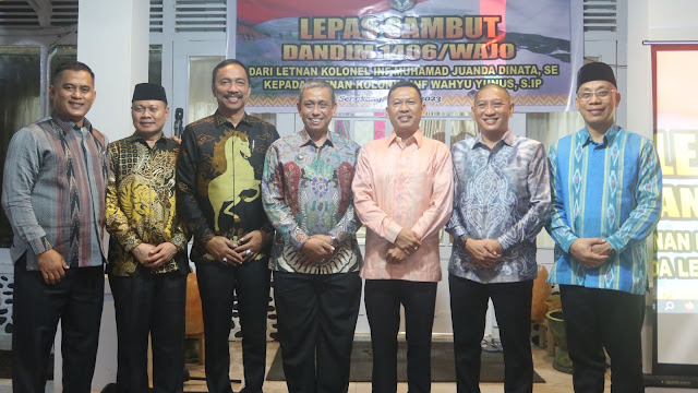 Ketua DPRD Kabupaten Wajo, H. Andi Alauddin Palaguna Hadiri Lepas Sambut Dandim 1406 Wajo