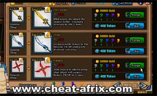 Cheat Weapon Blacksmith House Ninja Saga