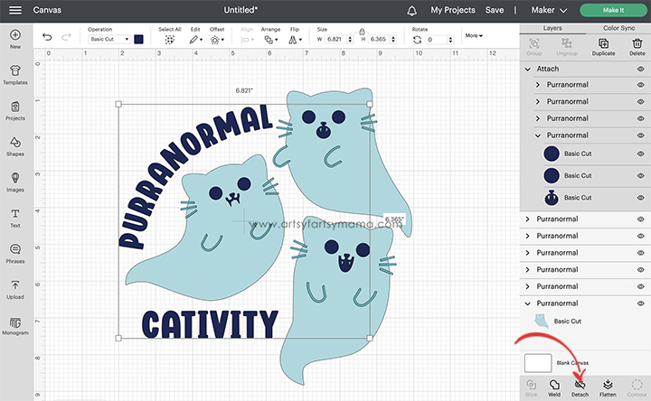 Purranormal Cativity SVG Cut File Cricut Design Space