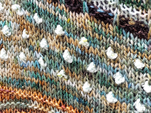 Detail photo of the shawl