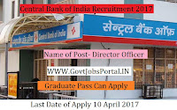 Central Bank of India Recruitment 2017– Director
