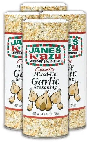 Jane's Krazy Chunky Mixed Up Garlic Seasoning