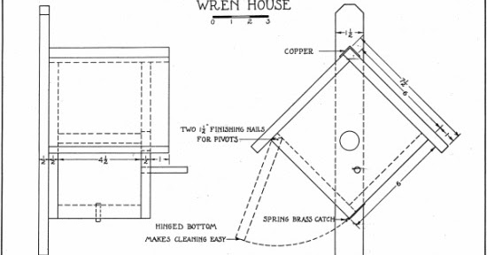 woodworking free plans: bird house plans for wrens