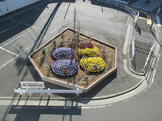 登戸駅前　ドラえもん花壇