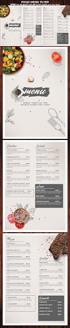  Restaurant Food Menu Flyer Template