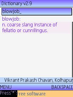 Dictionary by Vikrant P. Chavan, BabelDict online mobile phone dictionary