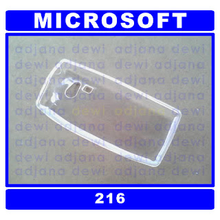 ( 1213 ) Jual Case Microsoft Nokia 216 Putih Silikon Soft Jelly Cover Aksesories Handphone