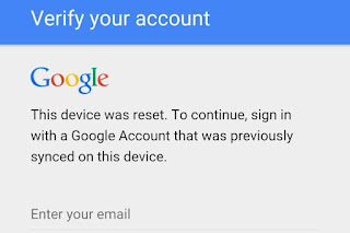 Verify your google account