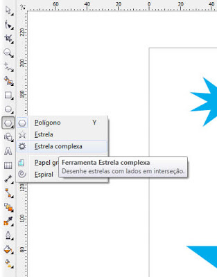 Ferramenta Estrela complexa do Corel Draw