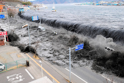 Japan, Earthquake and Tsunami  Terrible tidal wave 10 years ago with its picture March 11, 2011 Fukusima  nuclear catastrophe,Fukusima radiation spread