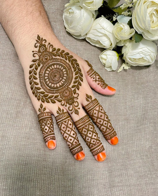 Easy Mehndi Designs For Rakhi