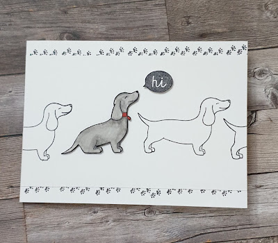 Hot dog stampin up easy quick fun card idea