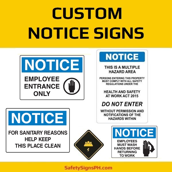 Custom Notice Signs Philippines