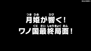 ワンピース アニメ 1069話 | ONE PIECE Episode 1069