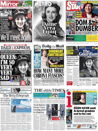 Today's front pages