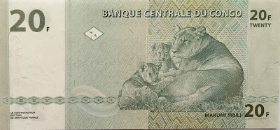 20 Congo Franc note