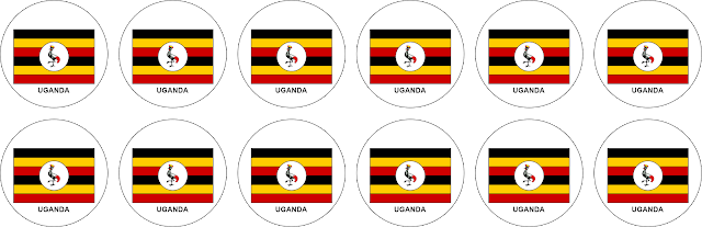 UGANDA  GULIVER BANDEIRA-CAF ADAMS ESCUDO PARA BOTÃO ARTE PARA BOTÃO FUTEBOL DE BOTÃO GULIVER PLACAR ADAMS ALGAZARRA