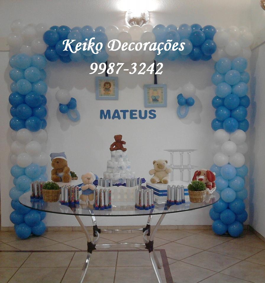 Imagens de cha de bebe decoração com balões