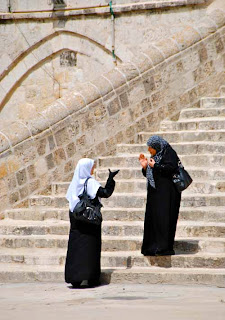 Muslim Women Temple Mount Jerusalema Israel