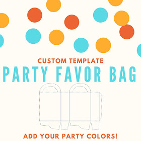 Party favor bag - custom template