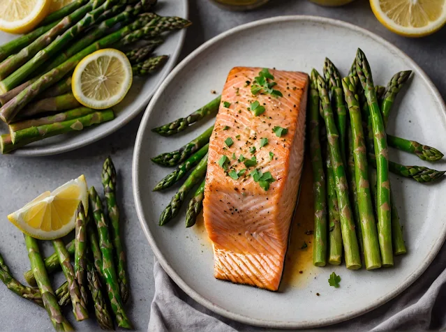 Baked Salmon with Asparagus: A Wholesome Fusion of Flavor and Nutrition