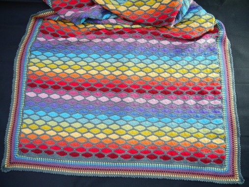 Rainbow Stained Glass Blanket - Free Pattern 
