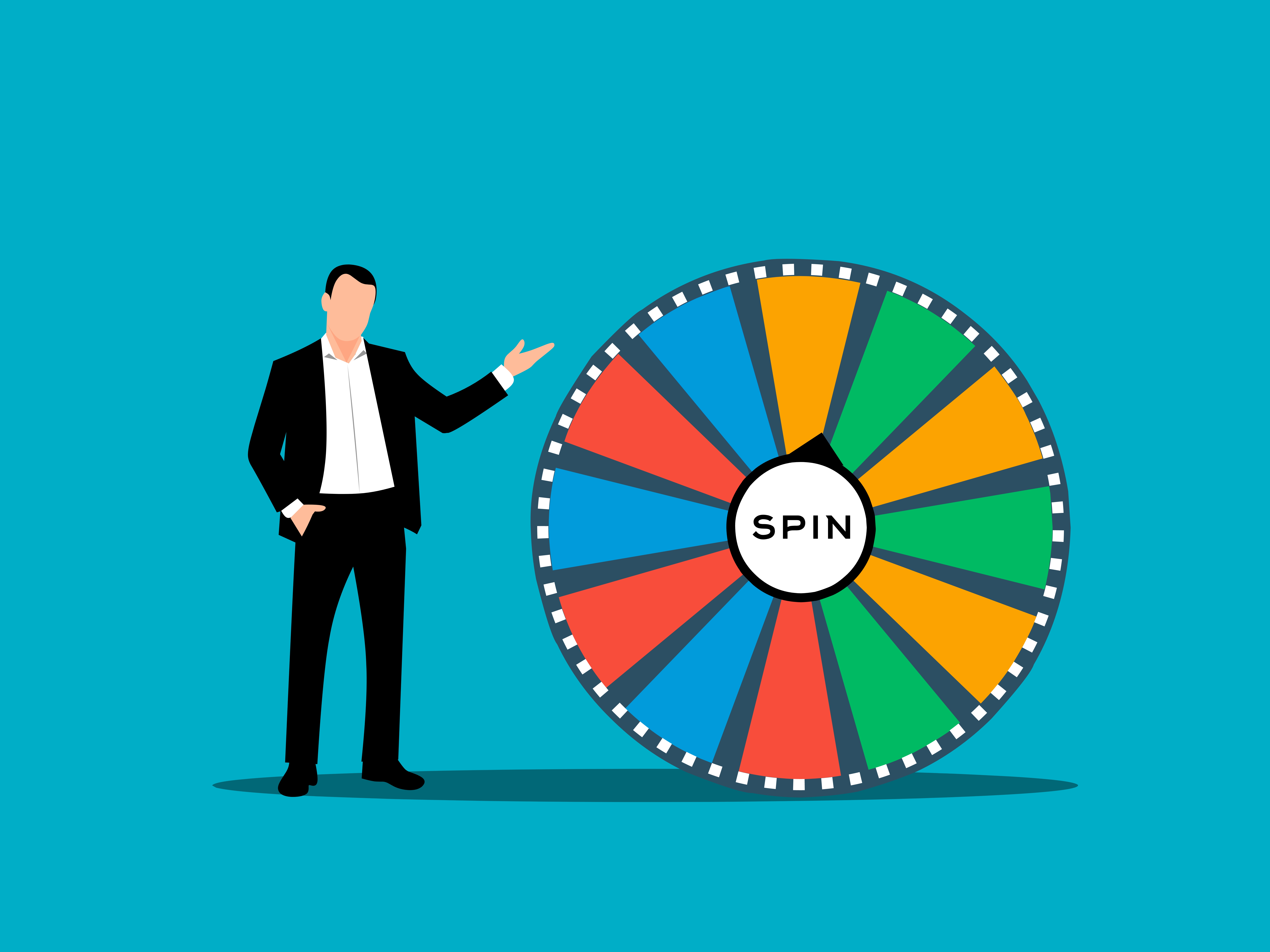 Spin wheel game graphic design