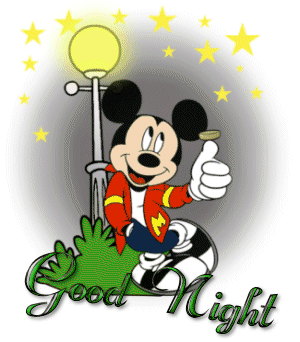 Micky Mouse Good Night GIF Wallpaper