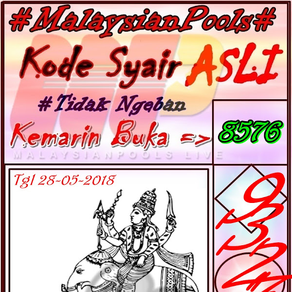 Prediksi Togel Malaysianpools Senin 28 Mei 2018