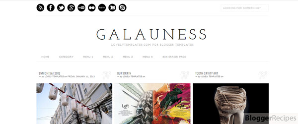 Galauness Blogger Template