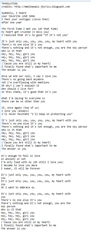 Choshinsei You Lyrics Translation