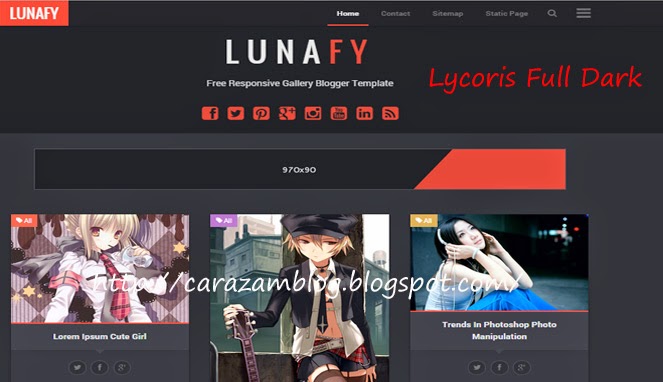 Lycoris Full Dark Responsive Template