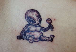 Baby Alien Tattoo Design
