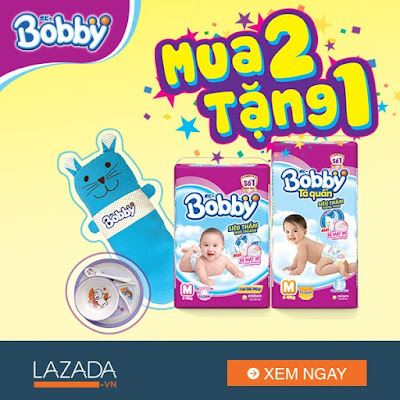 Tã Bobby Khuyến Mãi - Mua 2 Tặng 1