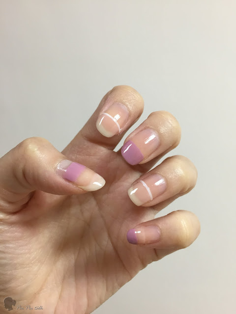 essie-gel couture 光療指甲油-sheer fantasy、touch up-試色
