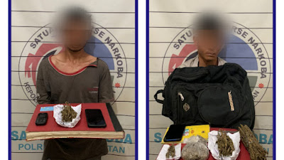 Dua Pelaku Penyalahguna Narkotika Berhasil Diamankan Satresnarkoba Polres  Aceh Selatan. 