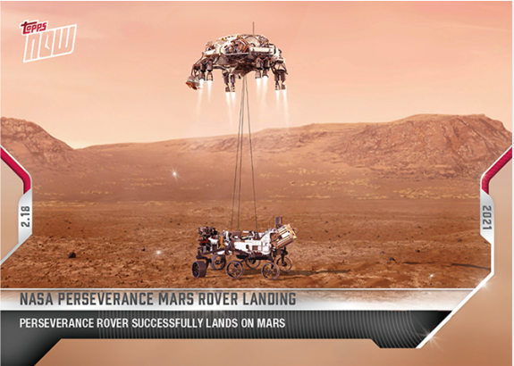 2021 Topps Now : NASA Perseverance Mars Rover Landing #1