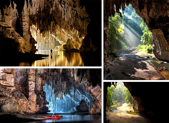 Cavernas mais lindas perigosas - Caverna Tham Lod - Tailândia
