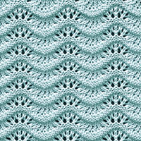 Eyelet Lace 87: Old Shale Variation | Knitting Stitch Patterns.
