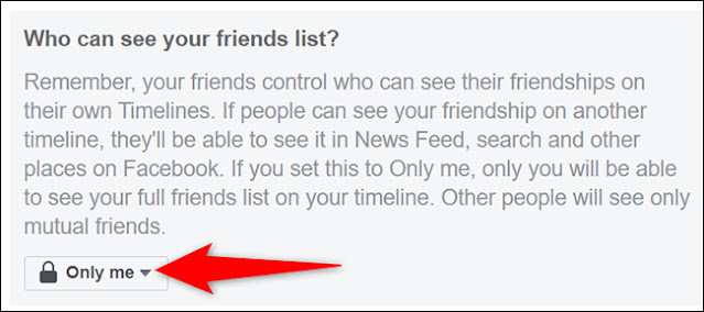 كيفية اخفاء الاصدقاء على الفيسبوك