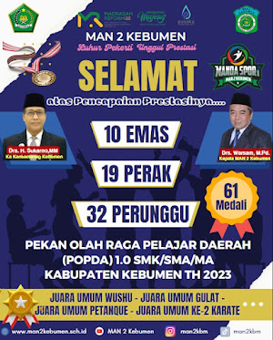 MAN 2 Kebumen Juara POPDA 2023