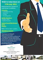 Bharat Biotech Recruitment for ITI, Diploma, B.Sc, B Pharmacy, M.Sc, M. Pharmacy Freshers and Experienced in Production QA QC Stores Dispatch Engineering and Maintenance