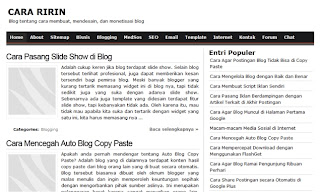 Widget Artikel Terlaris di Blog Cara Ririn