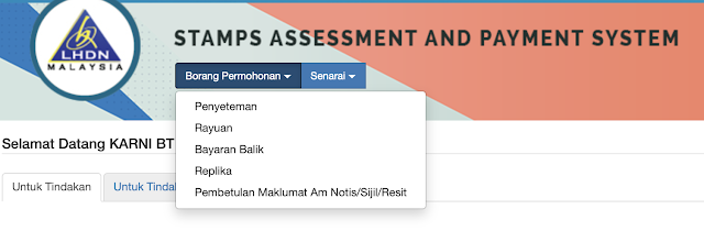 Portal STAMPS LHDN