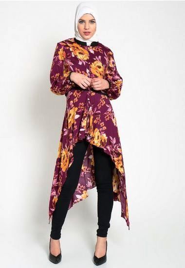  21 model baju  batik pesta  untuk  wanita  muslim modern 