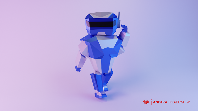 3D Lowpoly Robot