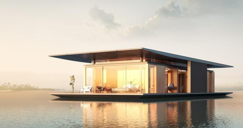 konsep rumah floating